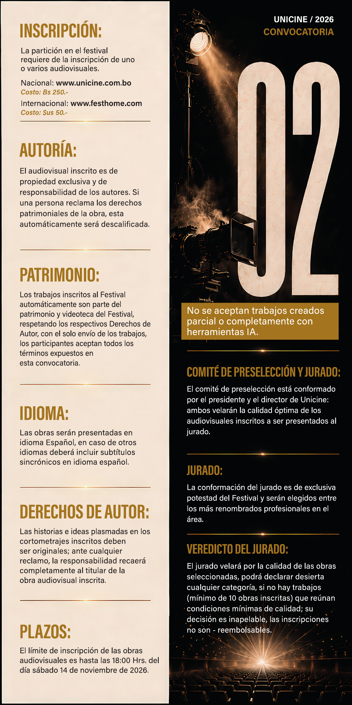 UNICINE 2026 · Página 3